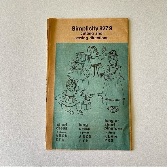 Vintage Simplicity Toddler Dress Sewing Pattern - Picture 6 of 7